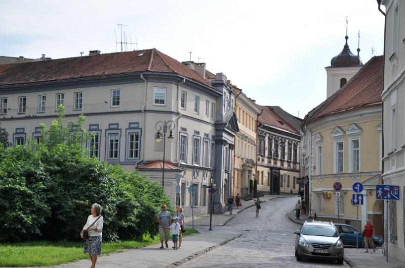 DSC_0375.JPG - Okolice Uniwersytetu Wileńskiego, niegdyś sławna uczelnia im. Stefana Batorego. Pierwszym rektorem był ksiądz Skarga.